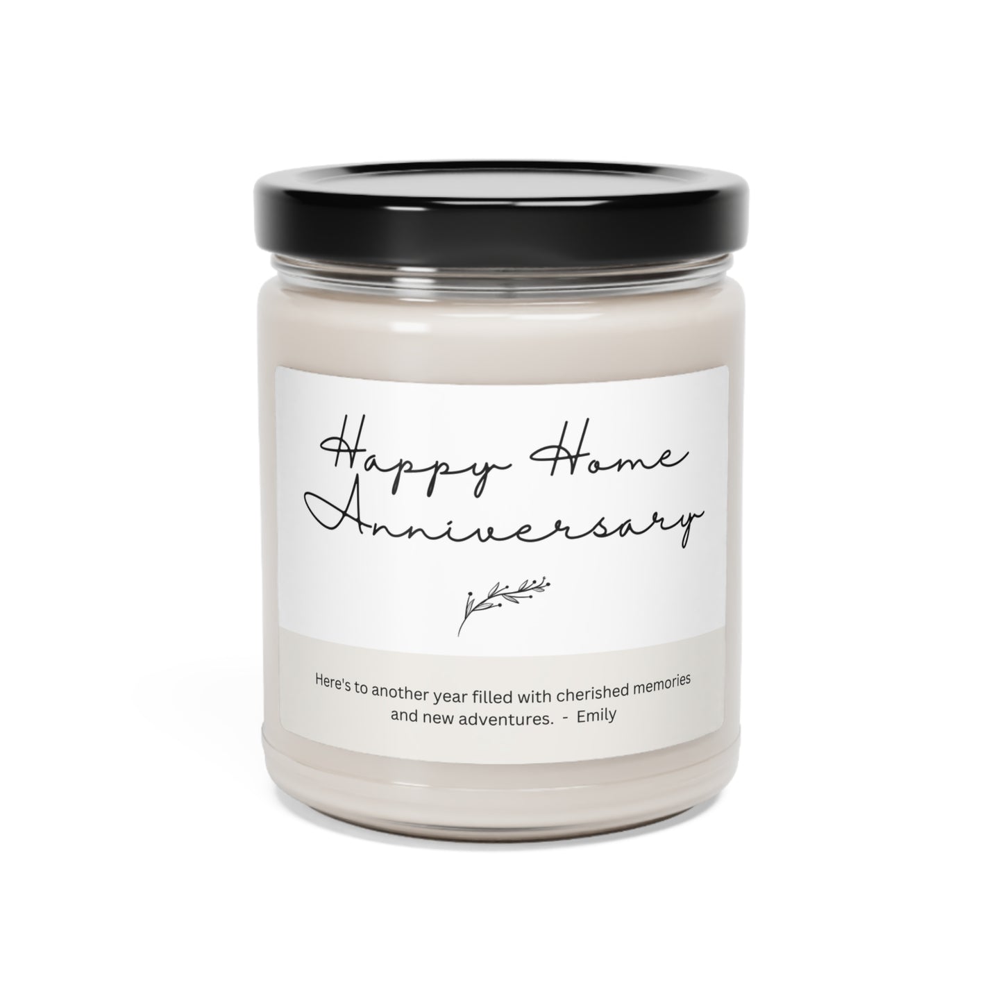 Happy Home Anniversary Candle